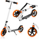 Lionelo luca step - opvouwbare scooter tot 100 kg - abec-7 lagers - 200 mm wielen - shockresist demping - 3 hoogte-instellingen - antislip platform - tieners volwassenen