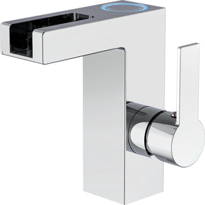 Schütte orinoco led-wastafelkraan - mengkraan - watervaluitloop - chroom