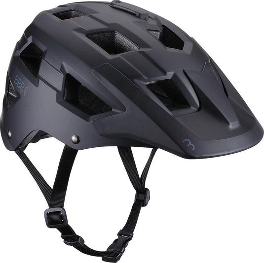 Bbb cycling mtb helm nanga - met bevestiging voor camera of verlichting - wasbare padding - fietshelm volwassenen: heren dames - mat zwart - m - bhe-54