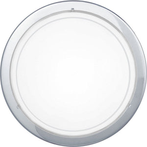 Eglo planet 1 plafond- en wandlamp - e27 - ø 29 cm - grijs wit