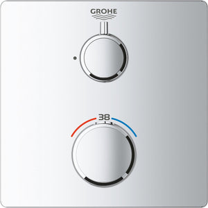 Grohe grohtherm thermostatische inbouww douchekraan - chroom