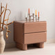 Woood lustra nachtkastje - hout - hoogglans oudroze - 43x57x57