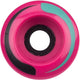 Nijdam wielen voor rolschaatsen - 54 x 32 mm - magenta zwart smaragd