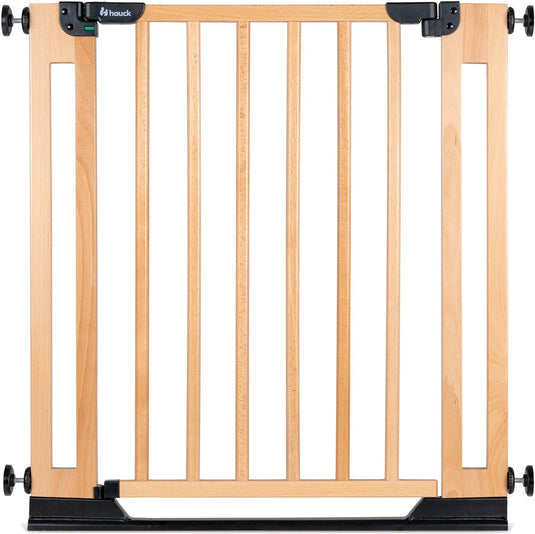 Hauck clear step easyclose eco - stevig deur en traphekje van beukenhout - beech
