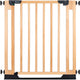 Hauck clear step easyclose eco - stevig deur en traphekje van beukenhout - beech