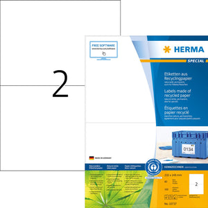 Herma - etiket recycling 210x148mm wit
