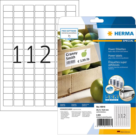 Etiketten herma