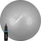 Avento fitness gymbal + pomp - ø 65cm - zilver