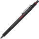 Rotring 600-balpen | medium punt | zwarte inkt | zwarte behuizing | navulbaar