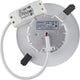 Lighto led downlight - ø120mm - 3000k warm wit - 6w - rond - inbouw