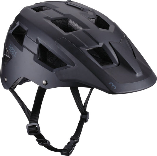 Bbb cycling mtb helm nanga - met bevestiging voor camera of verlichting - wasbare padding - fietshelm volwassenen: heren dames - mat zwart - l - bhe-54