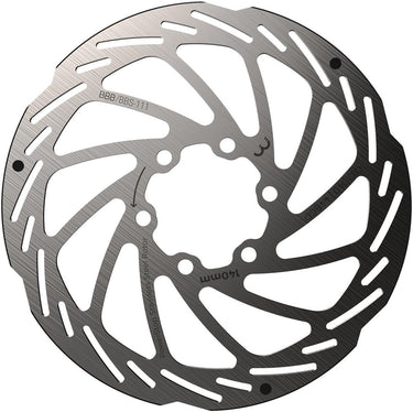 Bbb cycling schijfrem powerstop 6-gaats remschijf bbs-111 - zilver - 140 mm