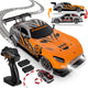 Overmax x-tireburner bestuurbare auto – drift race – 20 km h – 2 carrosserieën - 2 snelheidsstanden – 2 batterijen – 40 min speeltijd – 2 wielensets – led verlichting – obstakelset – gecodeerde besturing – rc auto