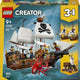 Lego creator 3in1 klassiek piratenschip piraten boot speelgoed voor kinderen 31387