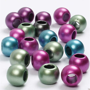 Creativ company https: www.cchobby.nl pony-kralen-d-10-mm-gatgrootte-4-mm-ca-145-stuk-metallic-kleuren-60-gr-125-ml-1-doos