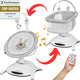 Lionelo bella set 2in1 – wipstoel reiswieg – 360° draaibare zitting – elektrische 6 schommelstanden – 5 snelheden – rugleuning 3 posities – bewegingssensor – nachtmodus – 12 melodieën – bamboe kussen – afstandsbediening – wasbare hoezen – tot 9 kg