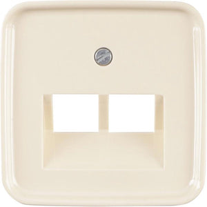 Busch-jaeger si centraalplaat creme tel data 2x8pl