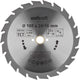 Wolfcraft - cirkelzaagblad 180x20mm - 22 tanden - zaagblad voor cirkelzaag - serie groen - 6372000
