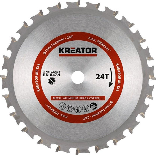 Kreator krt020603 zaagblad hout - 120mm24t