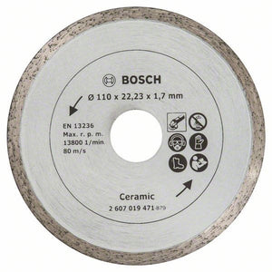 Bosch diamantschijf 110mm - tegels