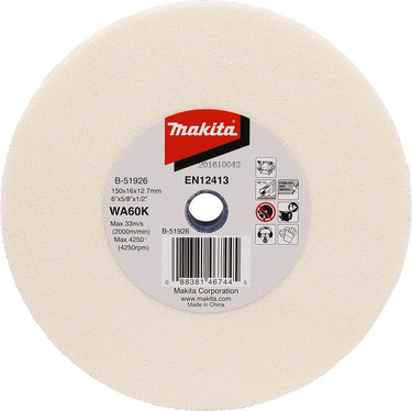 Makita slijpsteen 150x16x12,7mm wa60k - b-51926