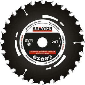 Kreator krt020304 invalzaagblad 165 mm - 24t