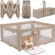 Lionelo florence easy fold - grondbox baby box – zeer snel inklapbaar – 150x180 cm – voor thuis en tuin – 0-48 maanden – veilige kinderbox – draagtas – compact na inklappen – speelbox met ademend gaas – 2 zij-ingangen met rits