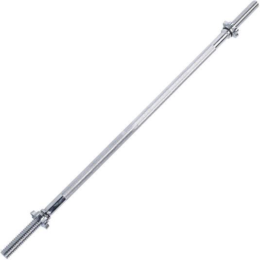 Tunturi halterstang - barbell - fitness bar - fitness stang - 120 cm - schroefsluiting - incl. gratis fitness app