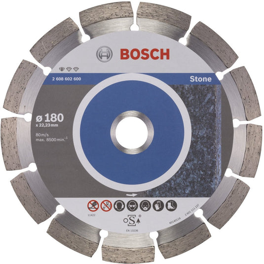 Bosch - diamantdoorslijpschijf standard for stone 180 x 22,23 x 2 x 10 mm