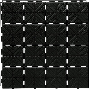 Prosperplast easy square serie - modulaire tuinkrat - antislip - 40 x 40 cm - zwart