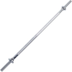 Tunturi halterstang - barbell - fitness bar - fitness stang - 120 cm - schroefsluiting - incl. gratis fitness app