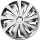 Carpoint wieldoppenset grip pro 16 inch zilver 4 stuks
