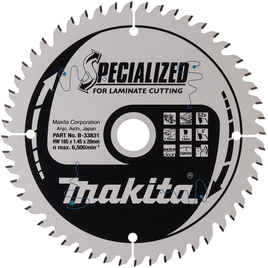Makita - specialized laminaat - handcirkelzaagblad - 136 165 190 mm