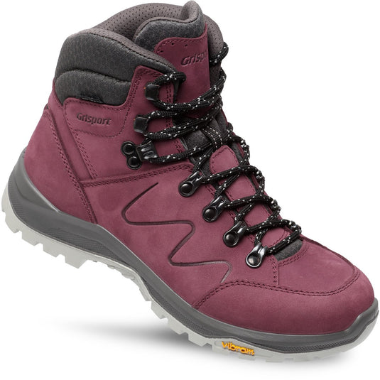 Grisport boston mid wandelschoenen dames - burgundy - maat 37