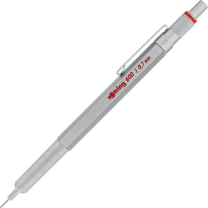 Rotring 600-vulpotlood - 0,7 mm - zilverkleurige behuizing