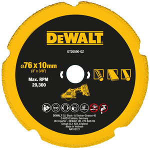 Dewalt accessoires dewalt dt20590-qz - diamantzaagblad - 76mm - voor veel materialen - dewalt dcs438 compatibel