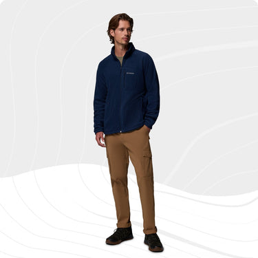 Columbia fast trek™ ii full zip fleece trui - fleecetrui met volledige ritssluiting - fleece jas heren - blauw - maat xl
