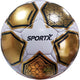 Sportx voetbal color star metallic 330-350 g wit goud