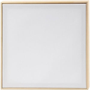 Creativ company gespannen canvas met lijst 30 x 30cm 280 gr 10 stuks wit