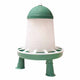 Duvo plus dinner time voederbak met pootjes eco voor pluimvee 6kg-7l transparant groen