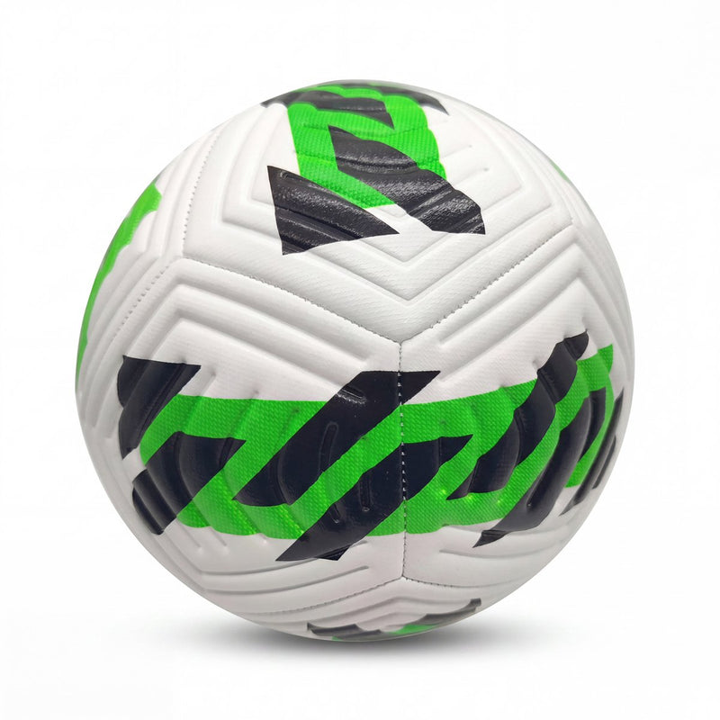 Afbeelding laden in galerijviewer, Engelhart voetbal wit groen zwart maat 5 – 400 gram – speelbal voor buiten, training en recreatief gebruik
