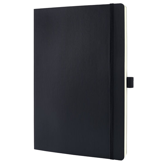 Sigel notitieboek conceptum - formaat a4 - zwart - blanco - softcover - si-co338