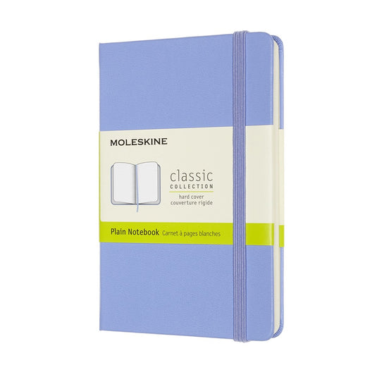 Moleskine classic notitieboek - pocket - hardcover - blanco - hortensia blauw