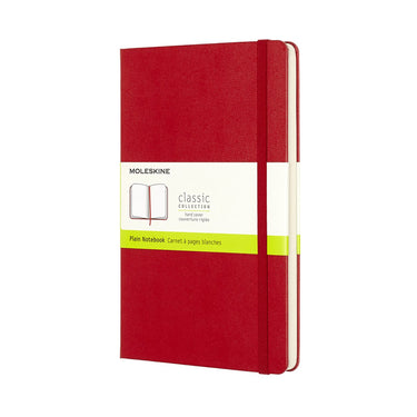 Moleskine classic notitieboek - large - hardcover - blanco - rood