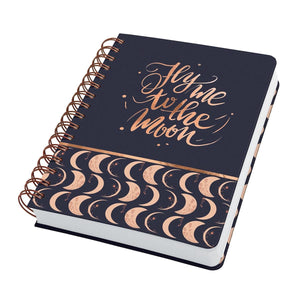 Sigel - spiraal notitieboek - jolie - a5 - hardcover - 240 pagina's - dots - 120 grams papier - moonlight melody - si-jn625