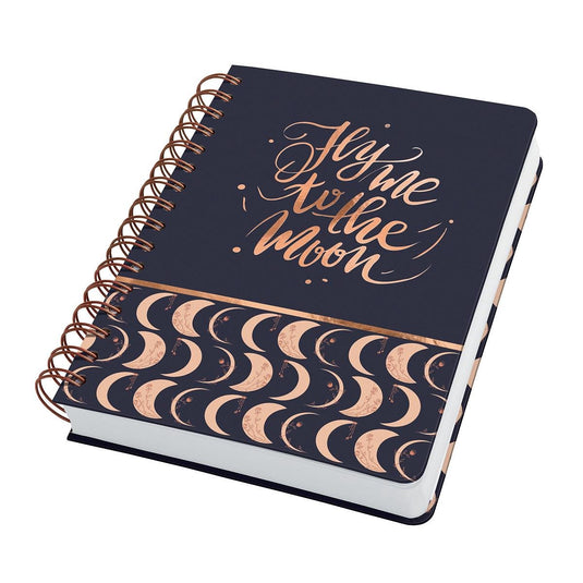 Sigel - spiraal notitieboek - jolie - a5 - hardcover - 240 pagina's - dots - 120 grams papier - moonlight melody - si-jn625