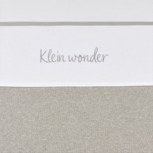 Meyco baby klein wonder ledikant laken - greige - 100x150cm - 0.3 tog