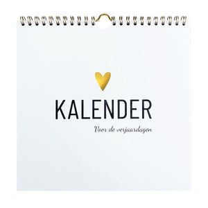 Lifestyle2love verjaardagskalender - - stijlvol modern design - zonder jaartal