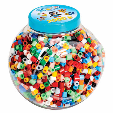 Hama strijkkralen maxi set - 2000 stuks creatieve kralenpot.