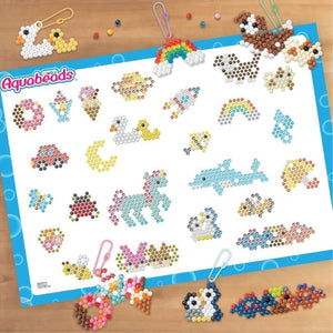 Aquabeads 35025 - mijn sleutelhangers en hangers complete set- parels die met water plakken